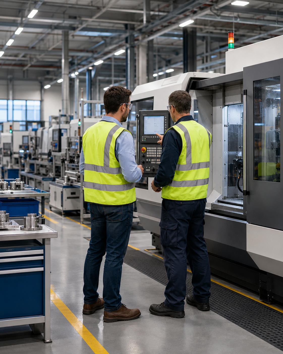 Maintenance work in an industrial environment