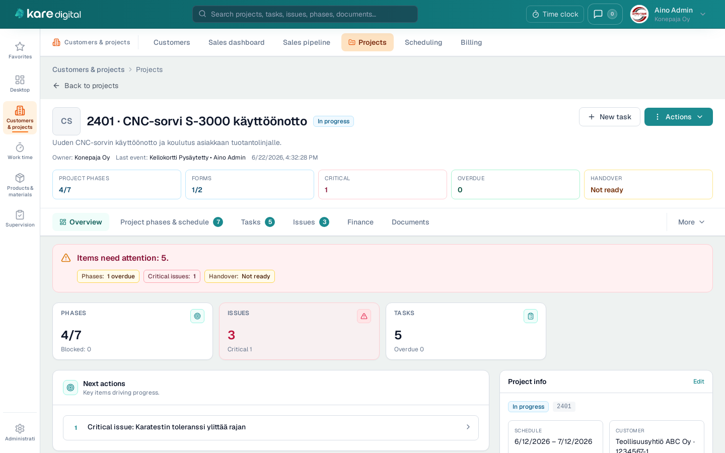 Kare Work — project view